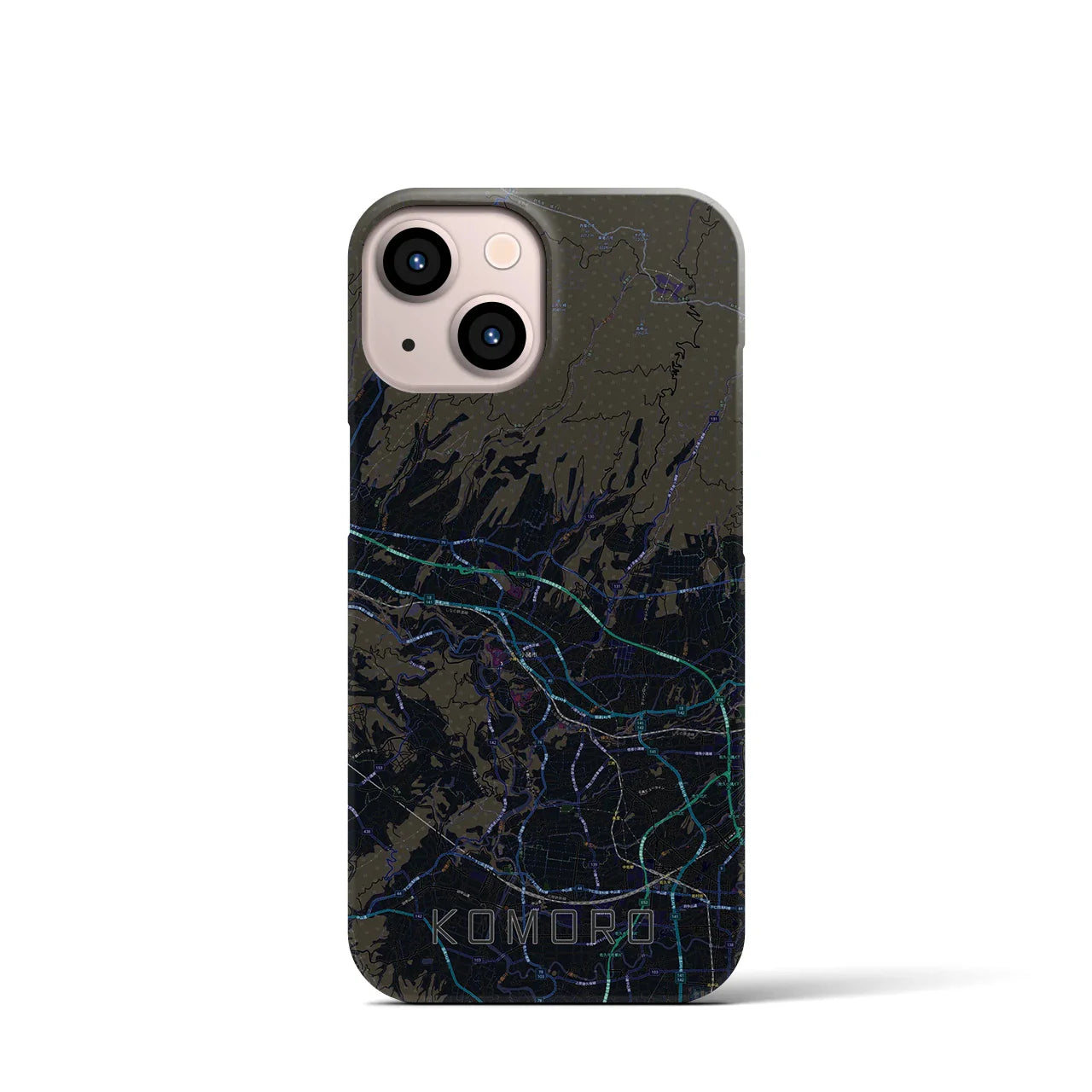 【小諸(長野県)】地図柄iPhoneケース(バックカバータイプ)