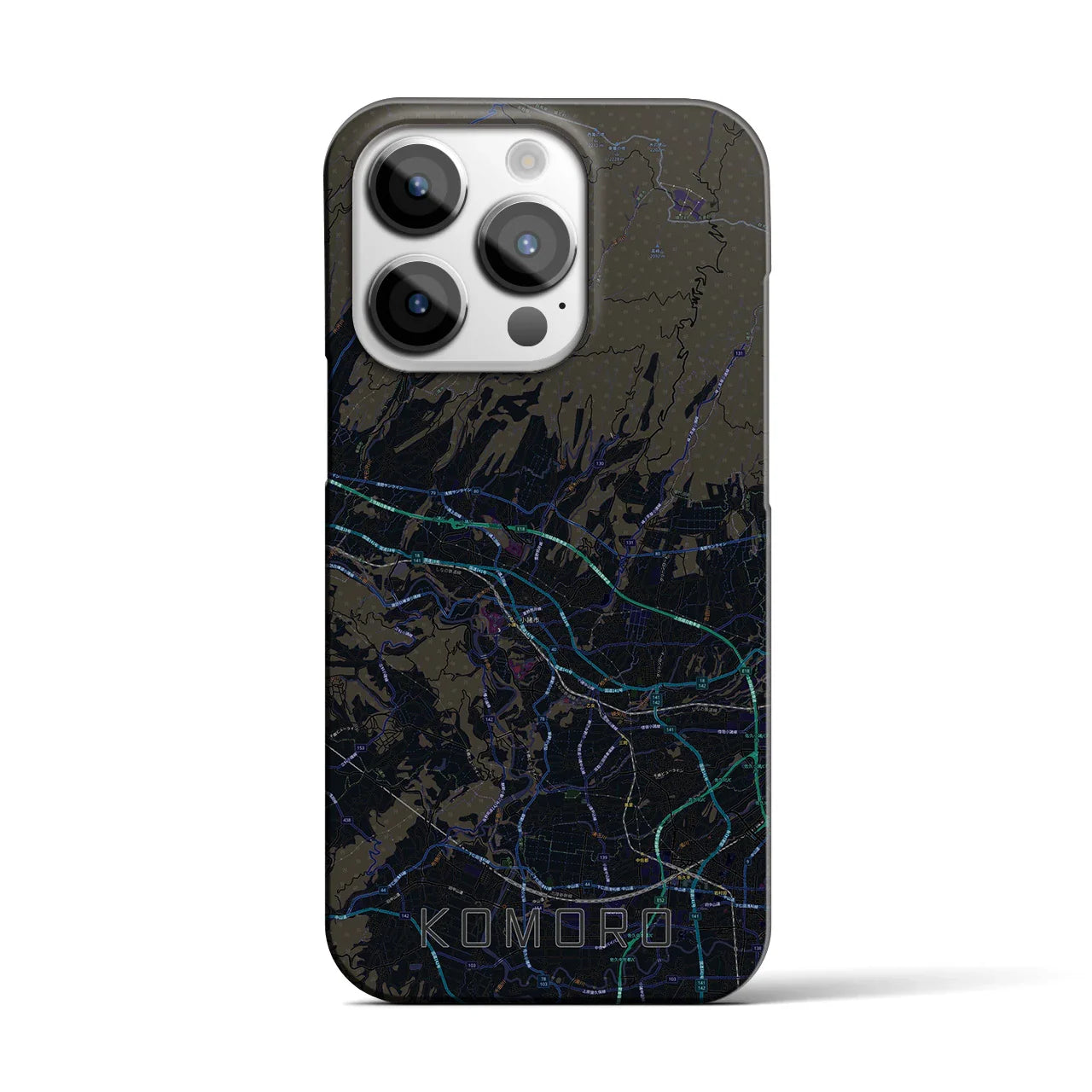【小諸(長野県)】地図柄iPhoneケース(バックカバータイプ)