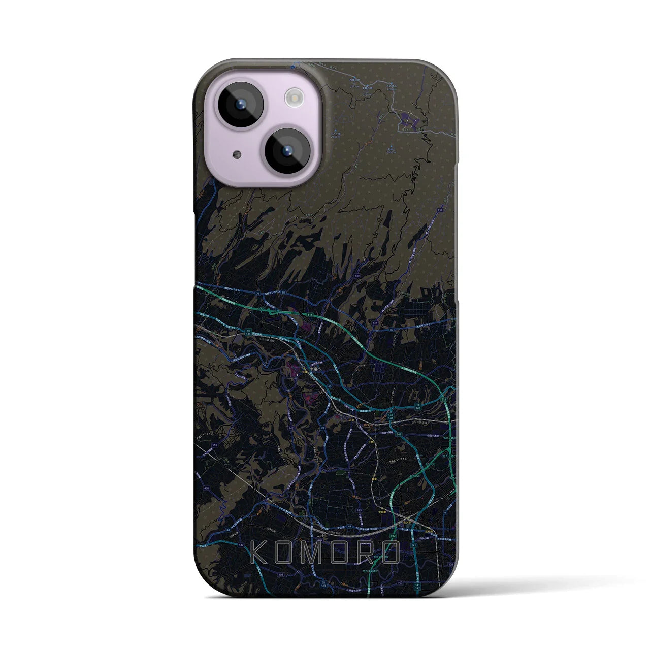 【小諸(長野県)】地図柄iPhoneケース(バックカバータイプ)
