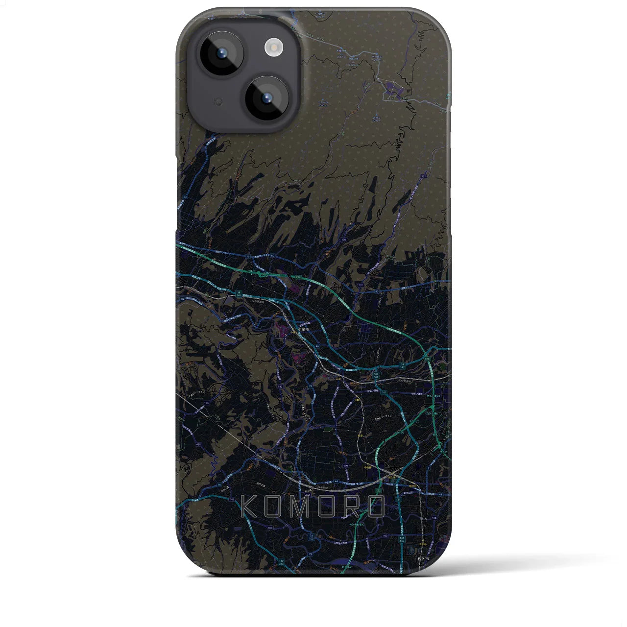 【小諸(長野県)】地図柄iPhoneケース(バックカバータイプ)