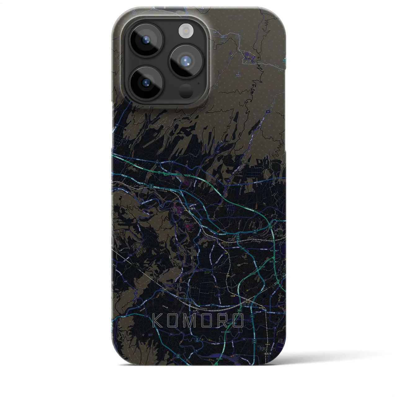【小諸(長野県)】地図柄iPhoneケース(バックカバータイプ)
