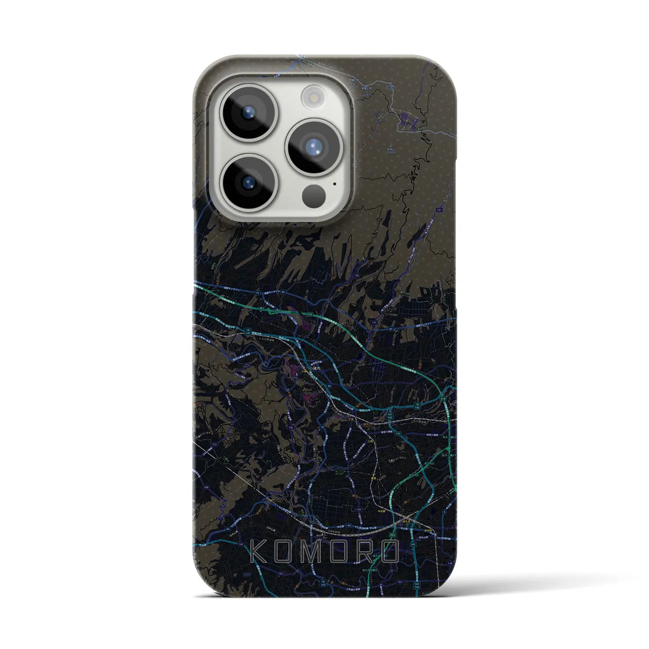 【小諸(長野県)】地図柄iPhoneケース(バックカバータイプ)