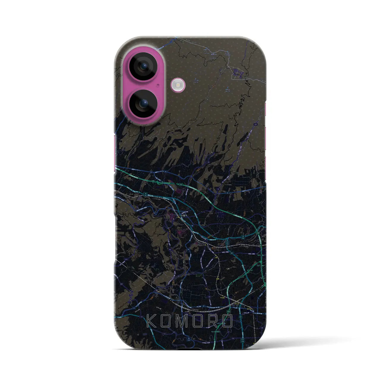 【小諸(長野県)】地図柄iPhoneケース(バックカバータイプ)