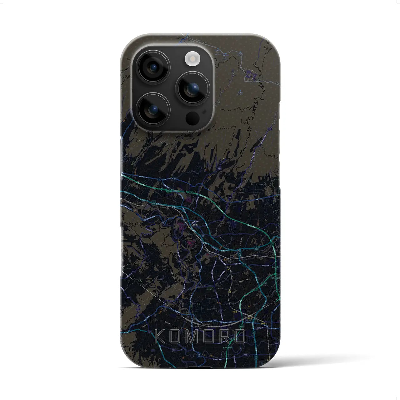 【小諸(長野県)】地図柄iPhoneケース(バックカバータイプ)