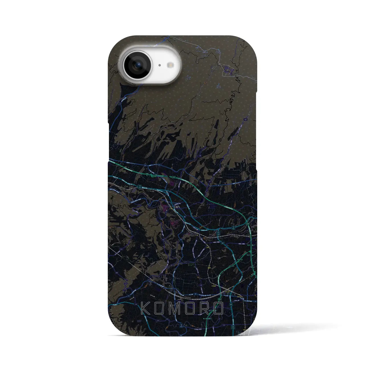 【小諸(長野県)】地図柄iPhoneケース(バックカバータイプ)