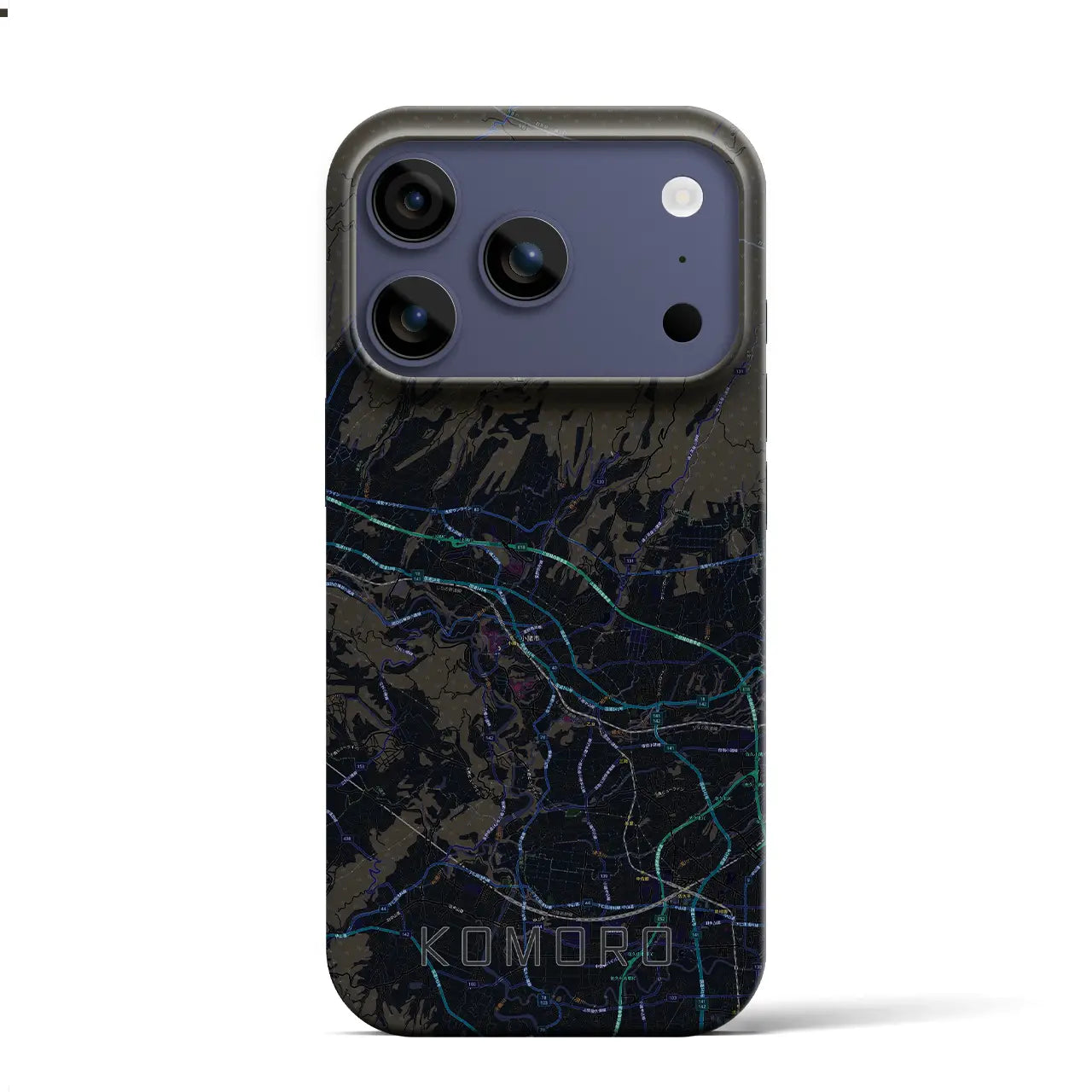 【小諸(長野県)】地図柄iPhoneケース(バックカバータイプ)