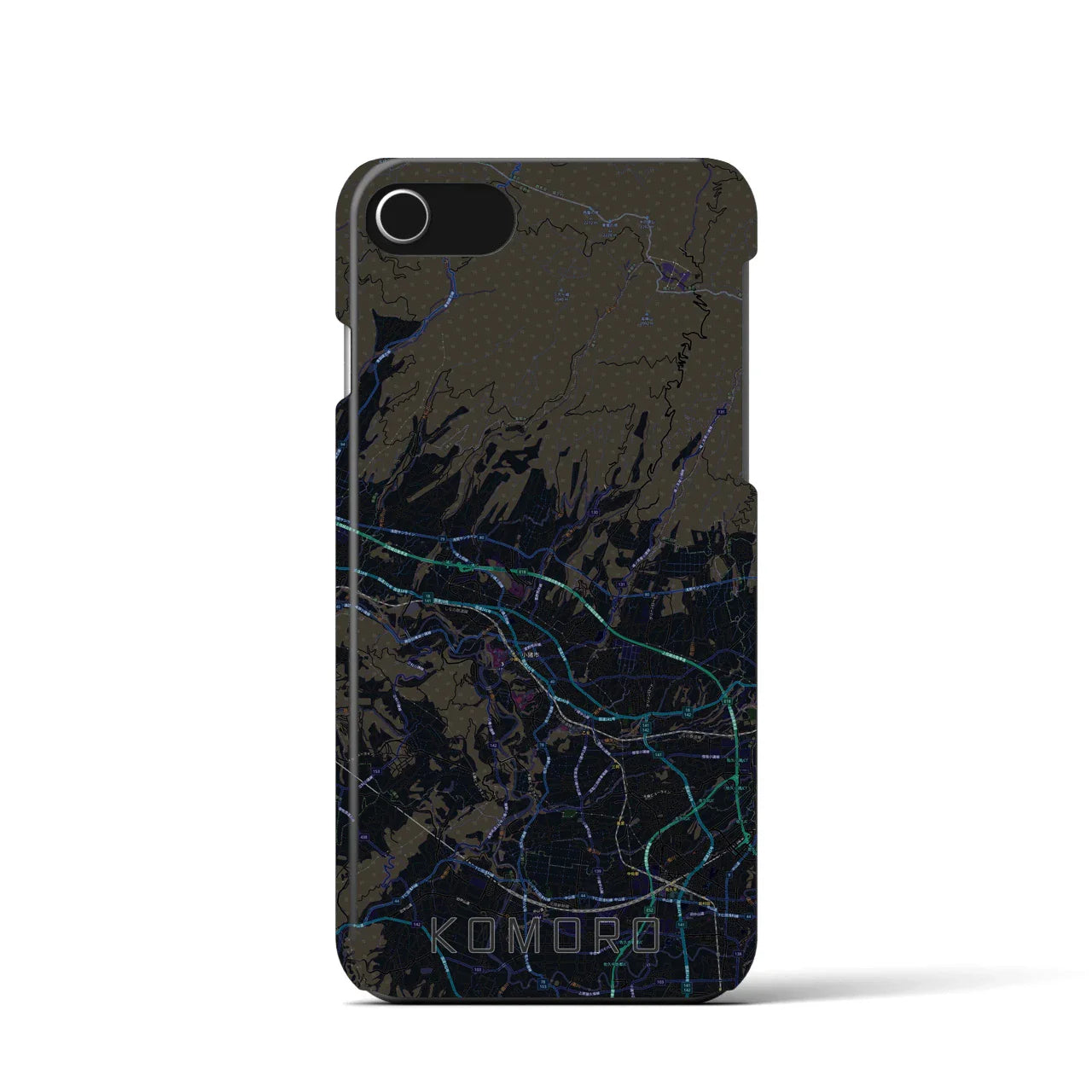【小諸(長野県)】地図柄iPhoneケース(バックカバータイプ)