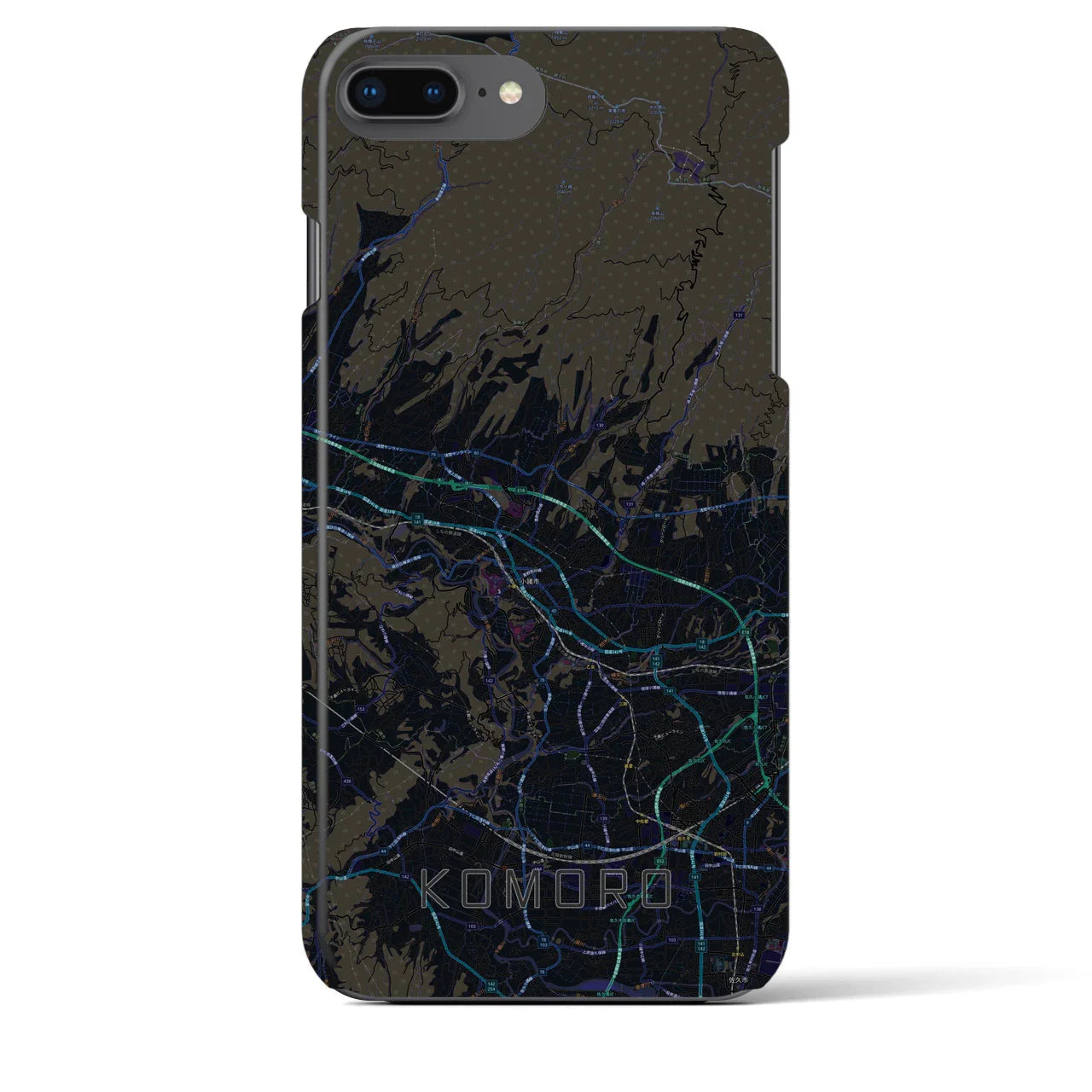 【小諸(長野県)】地図柄iPhoneケース(バックカバータイプ)