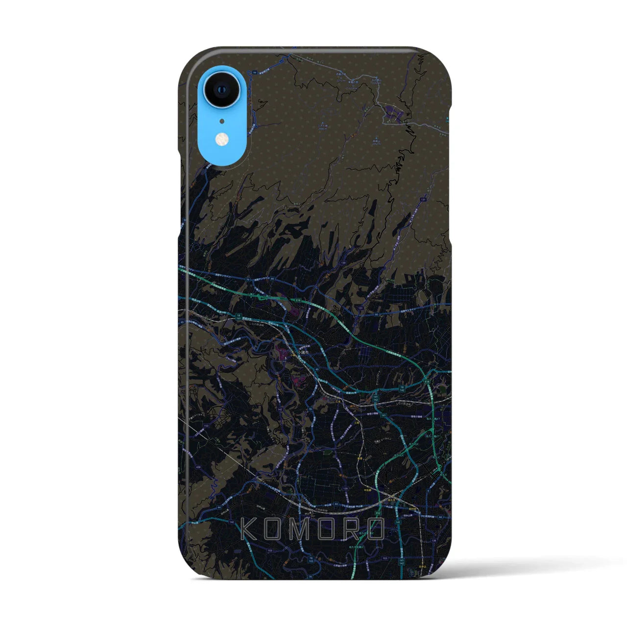 【小諸(長野県)】地図柄iPhoneケース(バックカバータイプ)