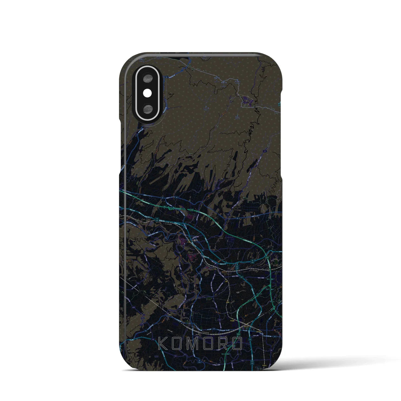 【小諸(長野県)】地図柄iPhoneケース(バックカバータイプ)
