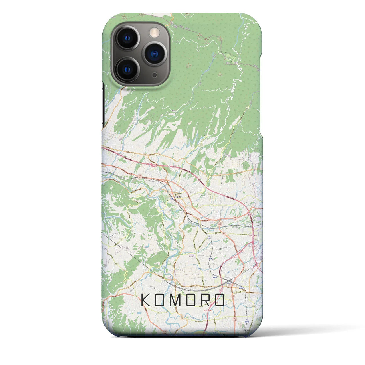 【小諸(長野県)】地図柄iPhoneケース(バックカバータイプ)