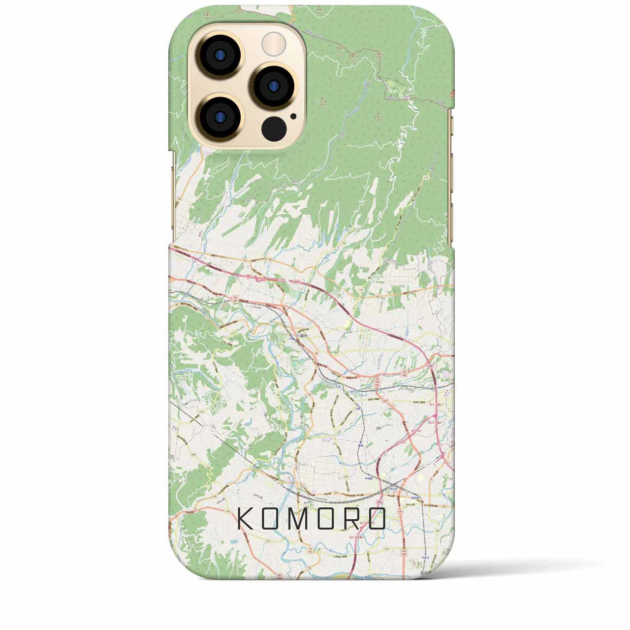 【小諸(長野県)】地図柄iPhoneケース(バックカバータイプ)