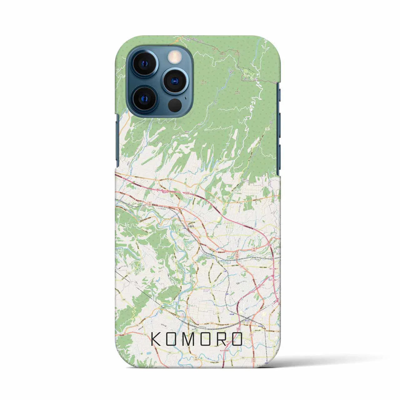 【小諸(長野県)】地図柄iPhoneケース(バックカバータイプ)