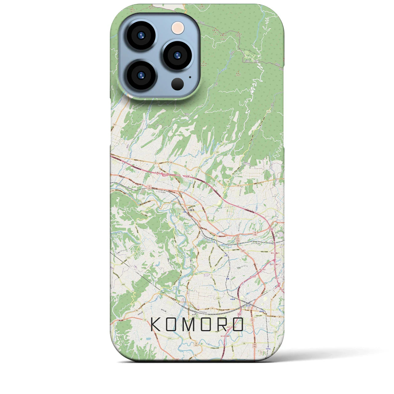 【小諸(長野県)】地図柄iPhoneケース(バックカバータイプ)