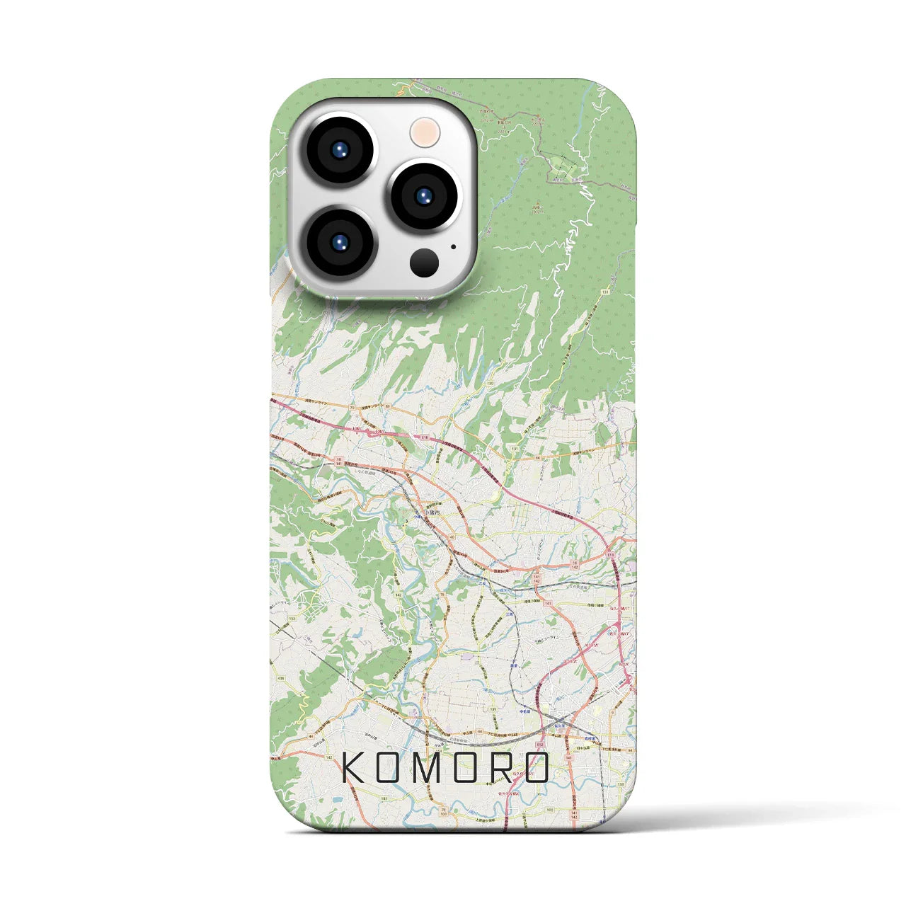 【小諸(長野県)】地図柄iPhoneケース(バックカバータイプ)