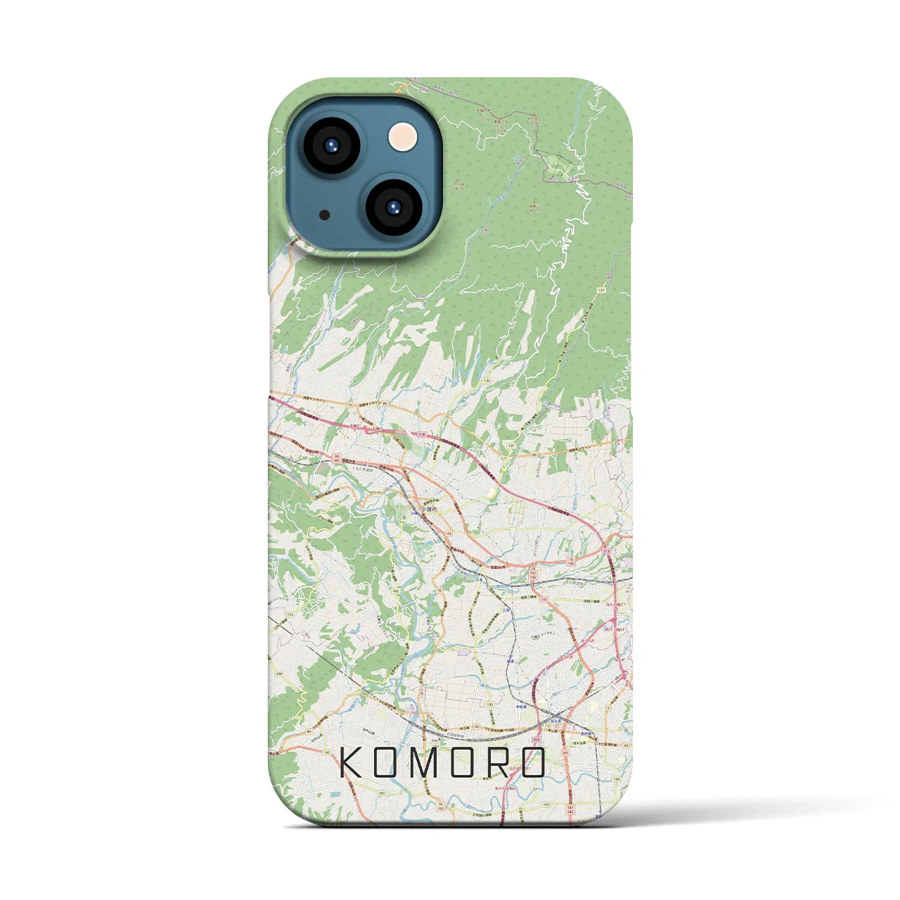 【小諸(長野県)】地図柄iPhoneケース(バックカバータイプ)
