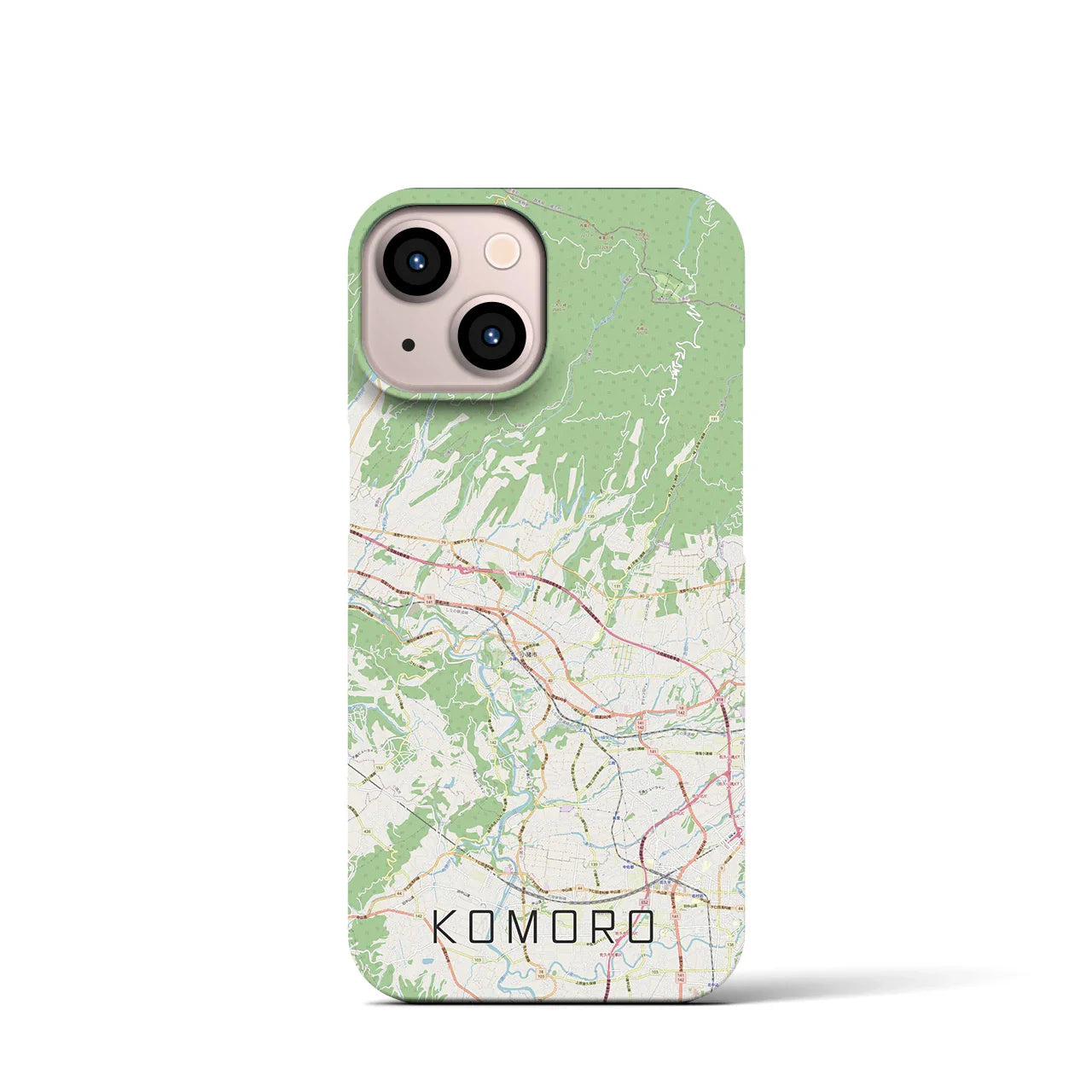 【小諸(長野県)】地図柄iPhoneケース(バックカバータイプ)