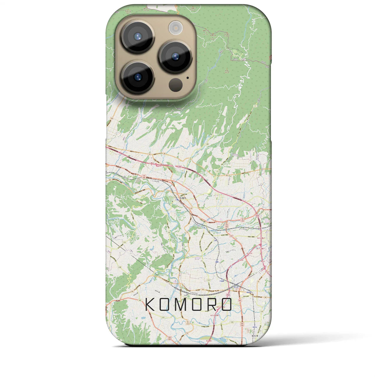 【小諸(長野県)】地図柄iPhoneケース(バックカバータイプ)