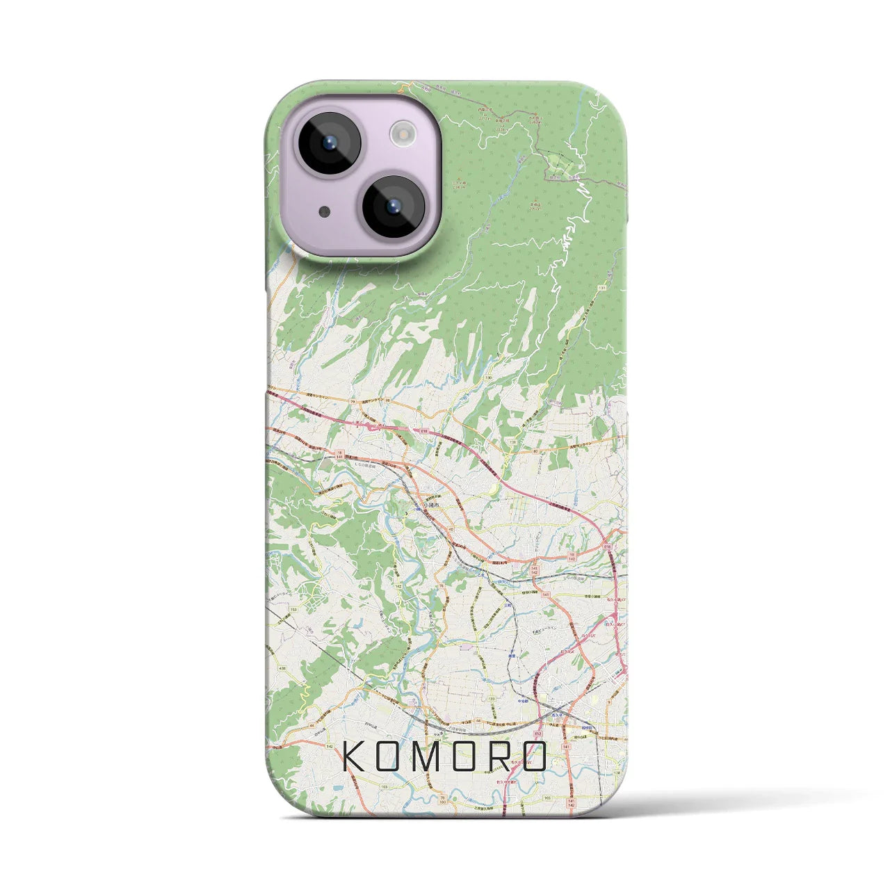 【小諸(長野県)】地図柄iPhoneケース(バックカバータイプ)