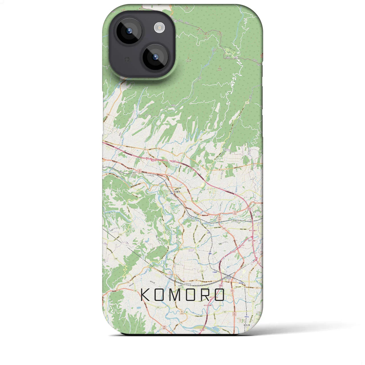 【小諸(長野県)】地図柄iPhoneケース(バックカバータイプ)