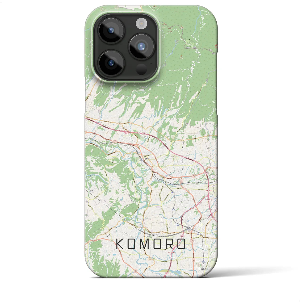 【小諸(長野県)】地図柄iPhoneケース(バックカバータイプ)