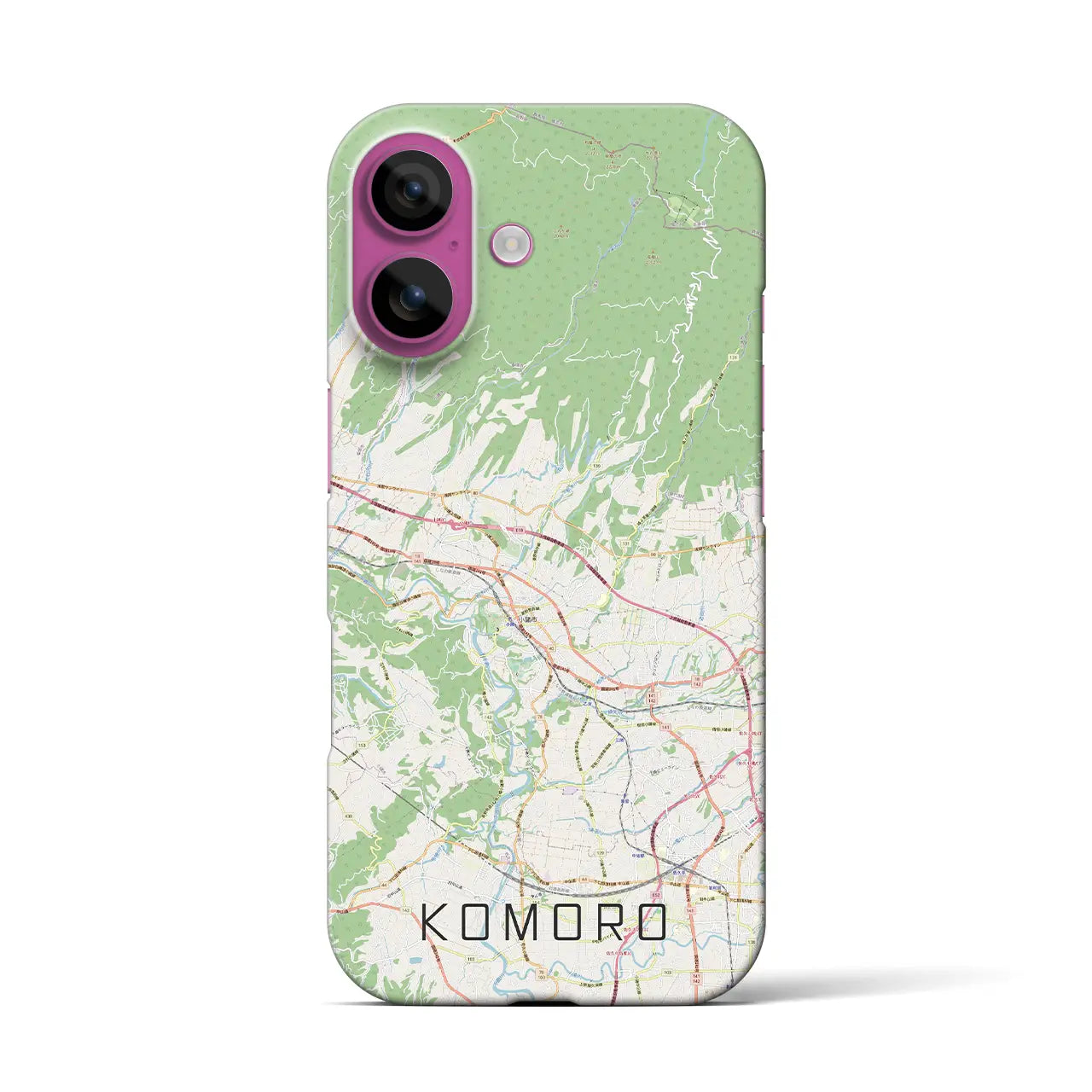 【小諸(長野県)】地図柄iPhoneケース(バックカバータイプ)