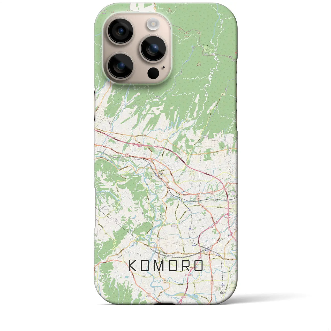 【小諸(長野県)】地図柄iPhoneケース(バックカバータイプ)