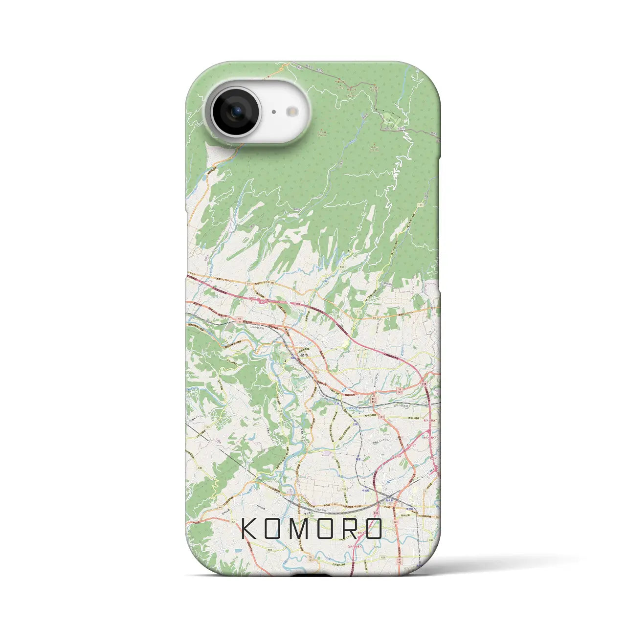 【小諸(長野県)】地図柄iPhoneケース(バックカバータイプ)