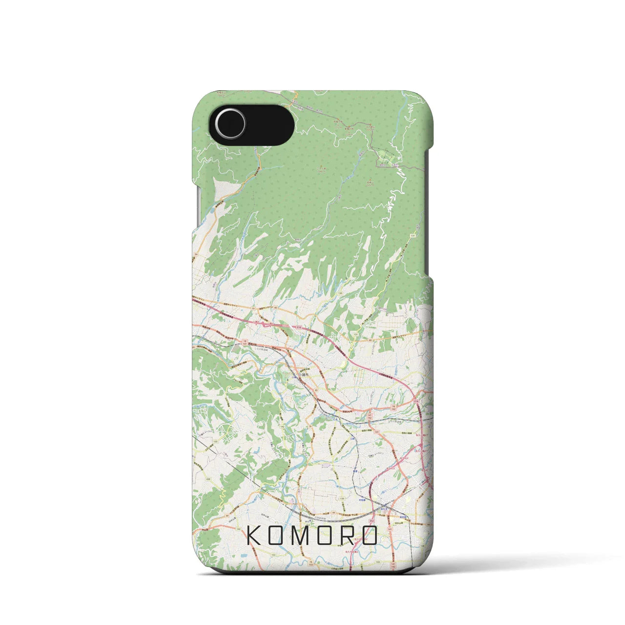 【小諸(長野県)】地図柄iPhoneケース(バックカバータイプ)