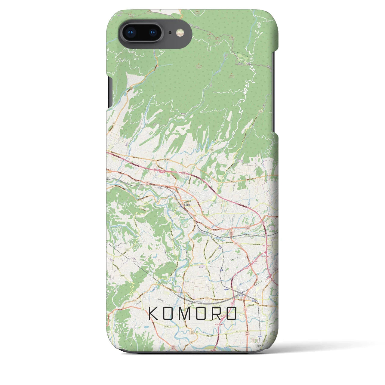 【小諸(長野県)】地図柄iPhoneケース(バックカバータイプ)
