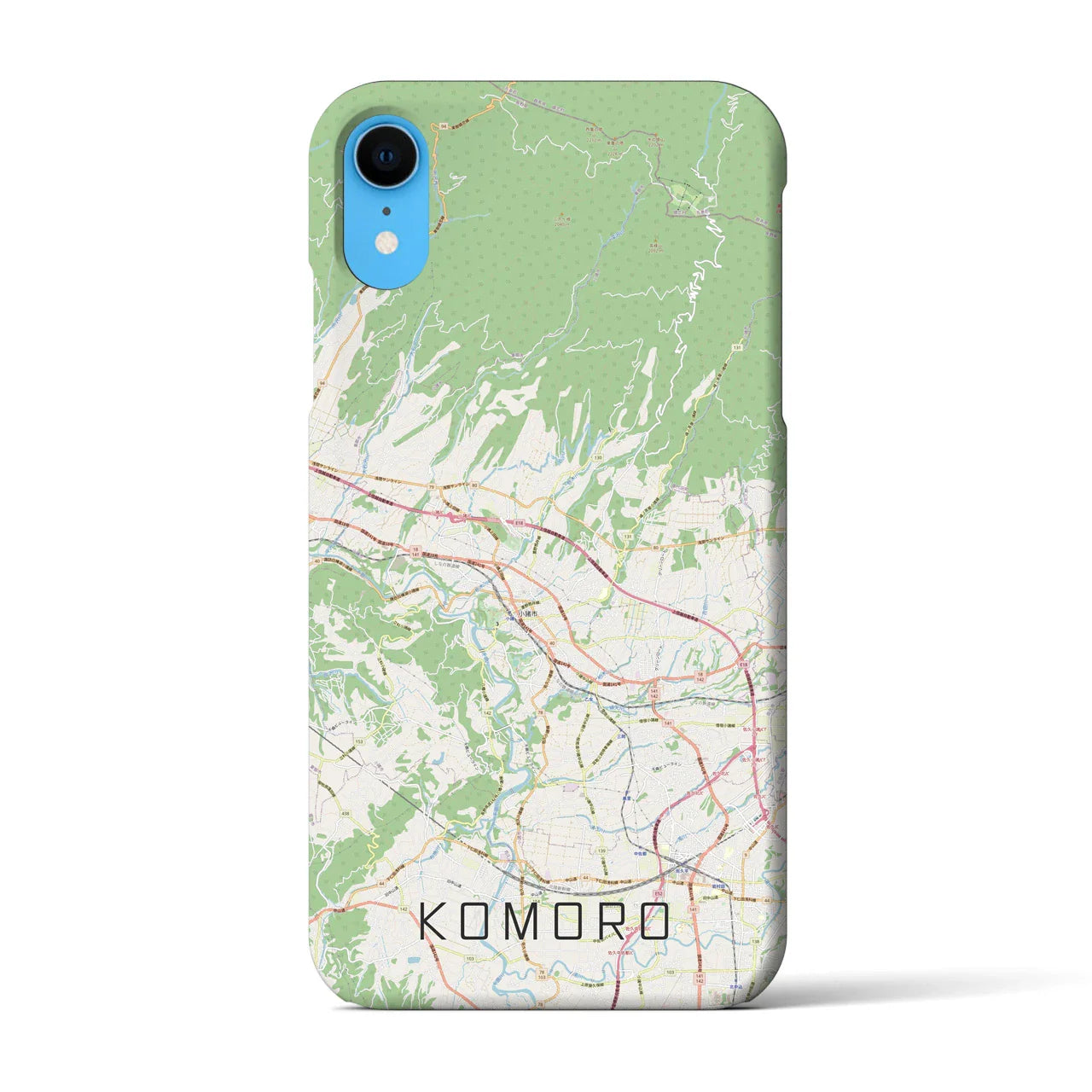 【小諸(長野県)】地図柄iPhoneケース(バックカバータイプ)