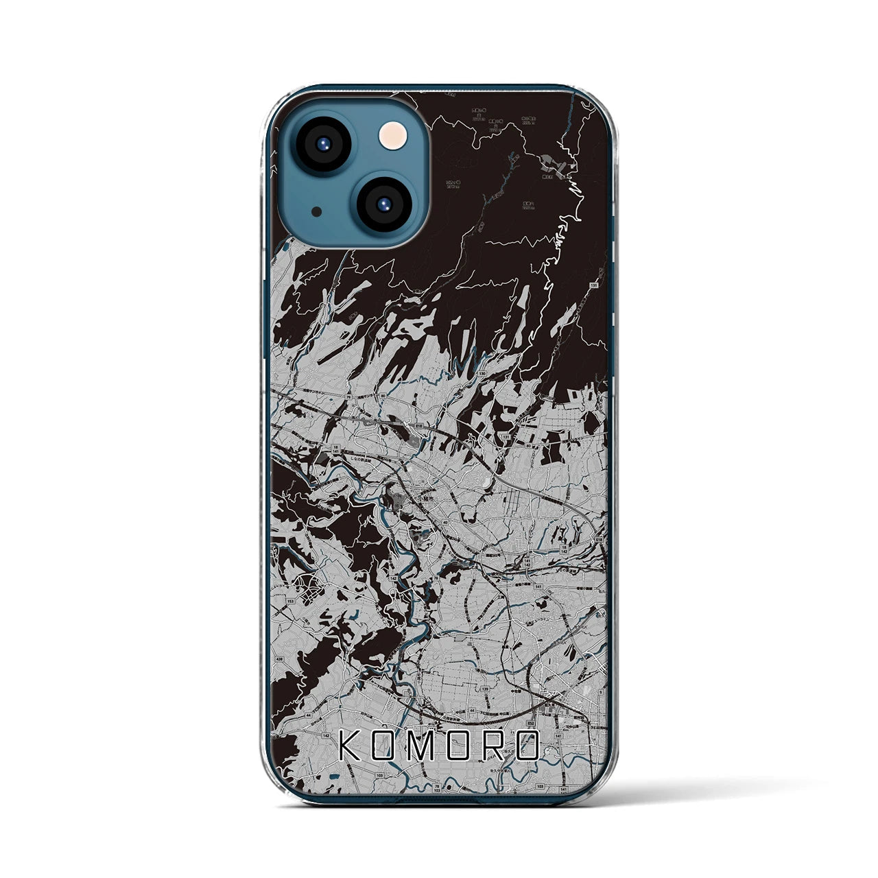 【小諸(長野県)】地図柄iPhoneケース(クリアタイプ)