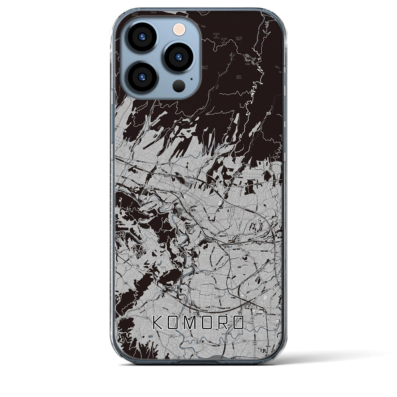 【小諸(長野県)】地図柄iPhoneケース(クリアタイプ)