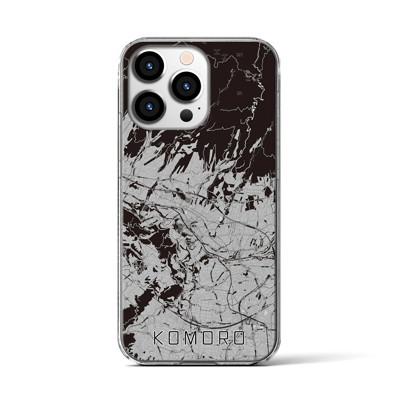 【小諸(長野県)】地図柄iPhoneケース(クリアタイプ)