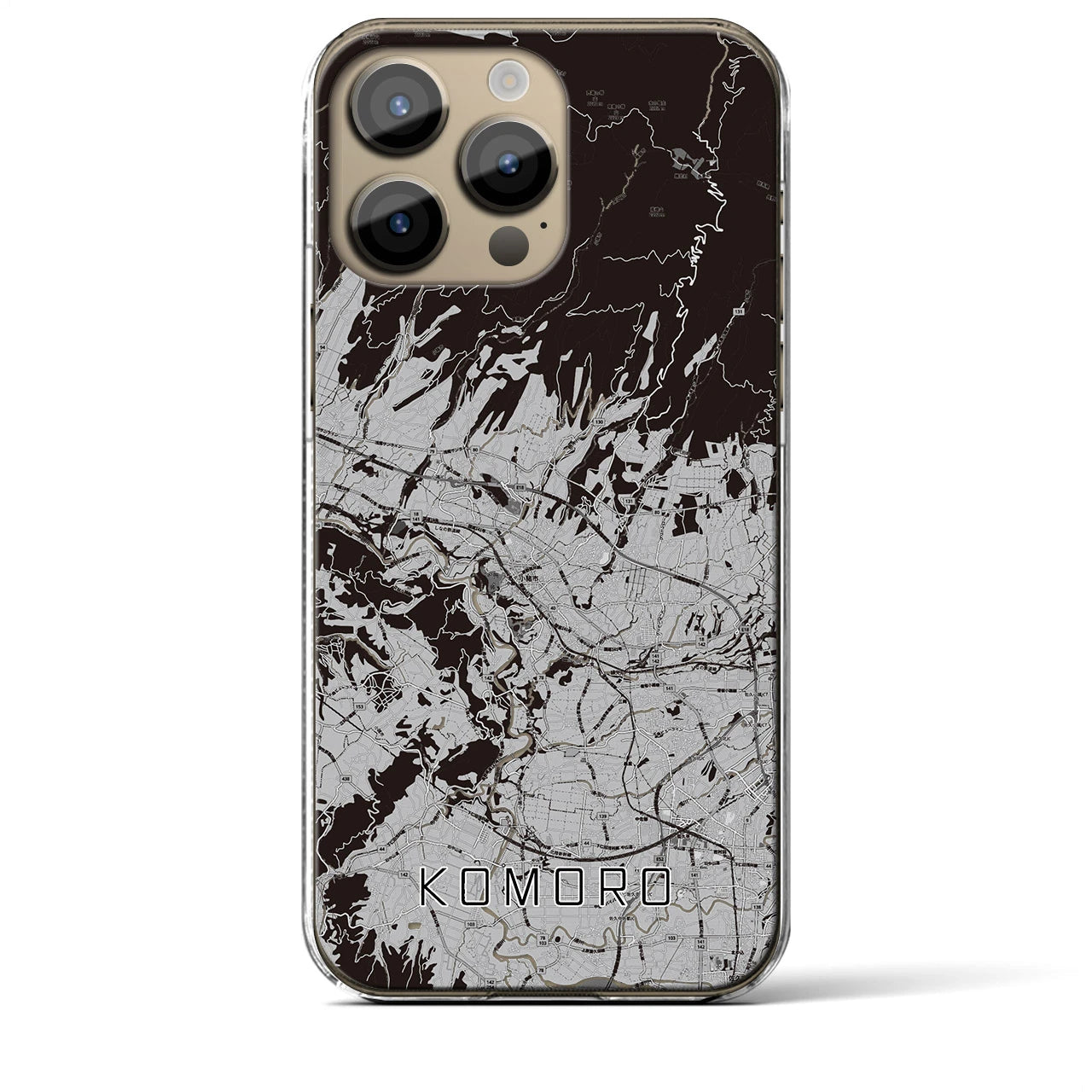 【小諸(長野県)】地図柄iPhoneケース(クリアタイプ)