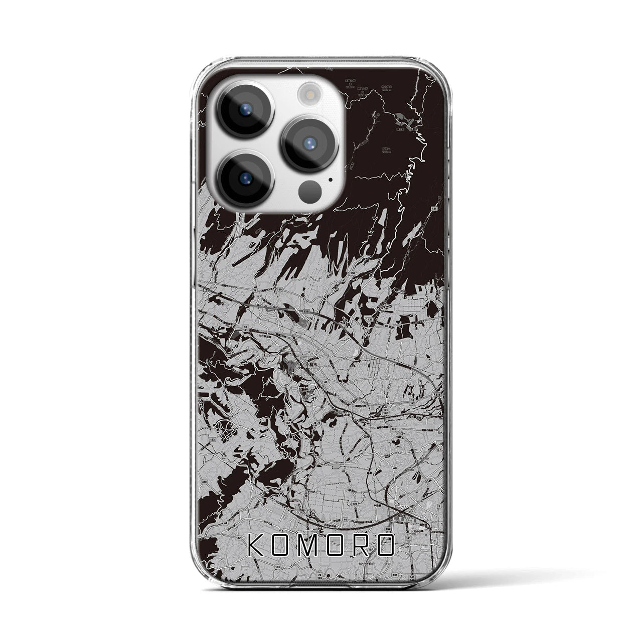 【小諸(長野県)】地図柄iPhoneケース(クリアタイプ)