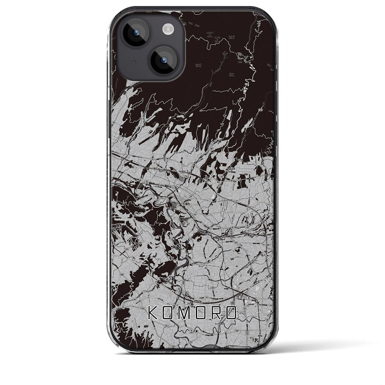 【小諸(長野県)】地図柄iPhoneケース(クリアタイプ)