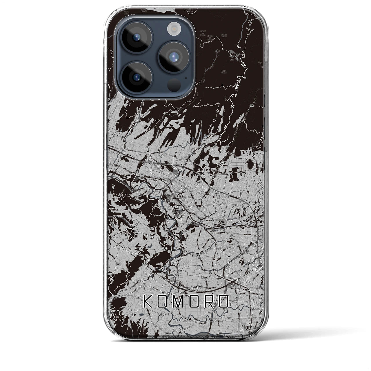 【小諸(長野県)】地図柄iPhoneケース(クリアタイプ)