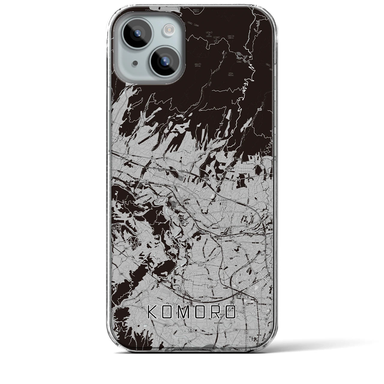 【小諸(長野県)】地図柄iPhoneケース(クリアタイプ)