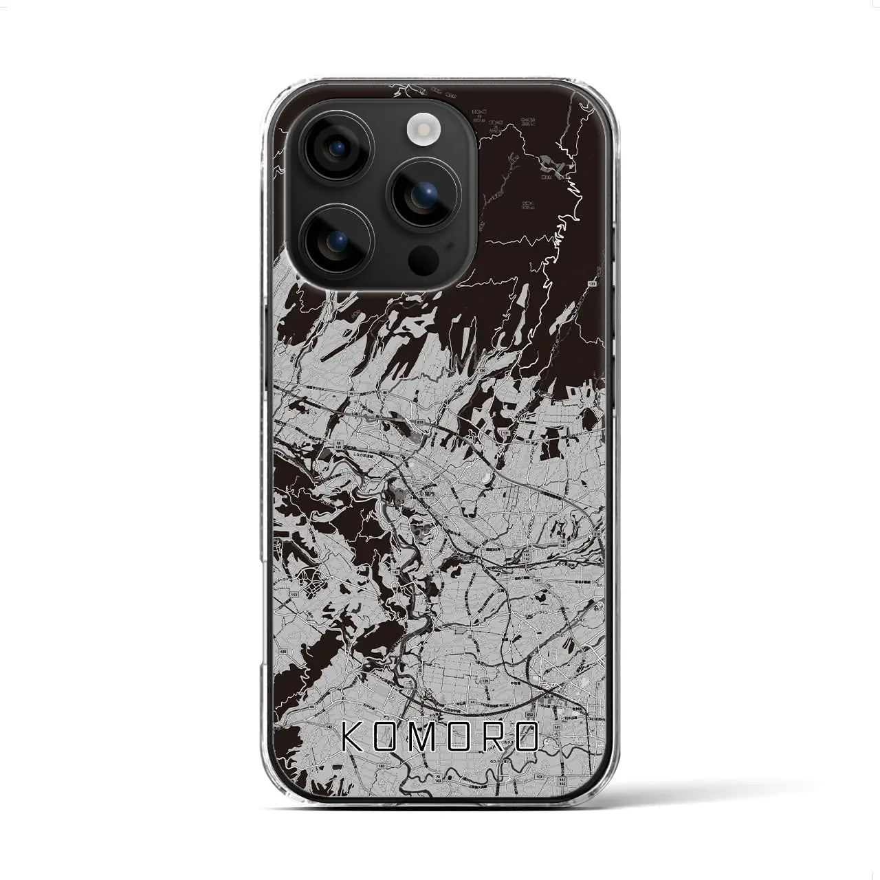 【小諸(長野県)】地図柄iPhoneケース(クリアタイプ)