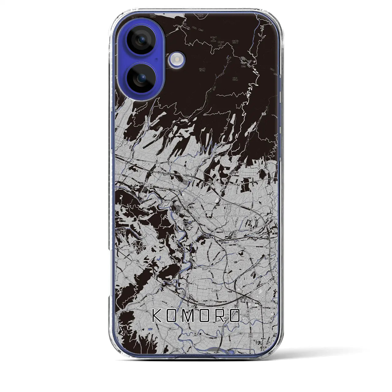 【小諸(長野県)】地図柄iPhoneケース(クリアタイプ)