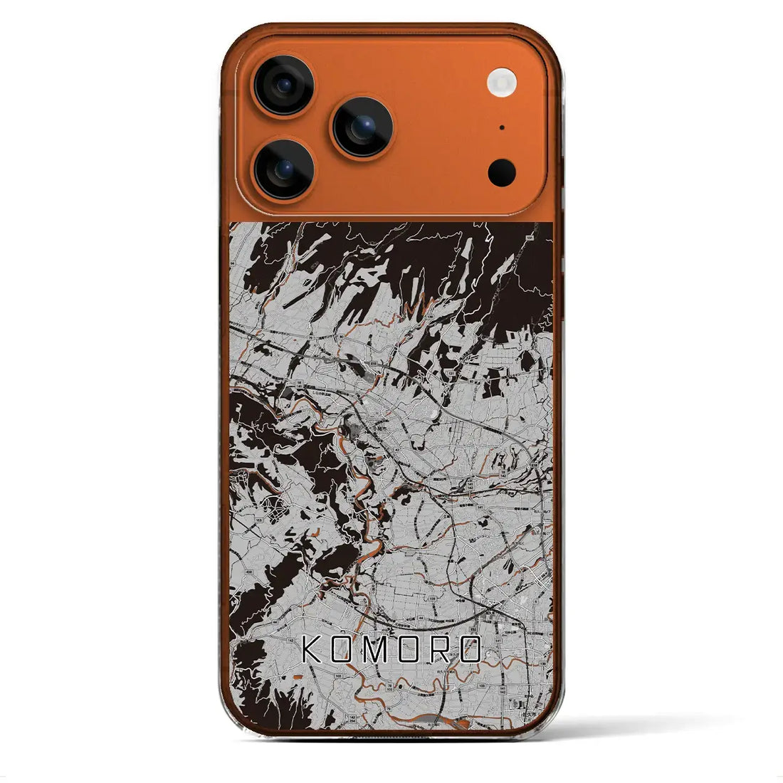 【小諸(長野県)】地図柄iPhoneケース(クリアタイプ)