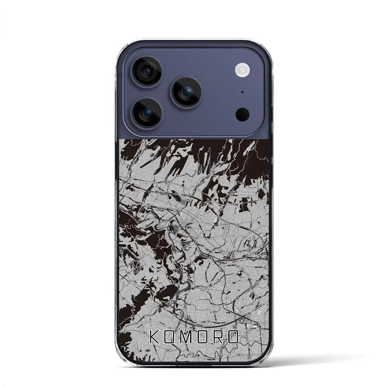 【小諸(長野県)】地図柄iPhoneケース(クリアタイプ)