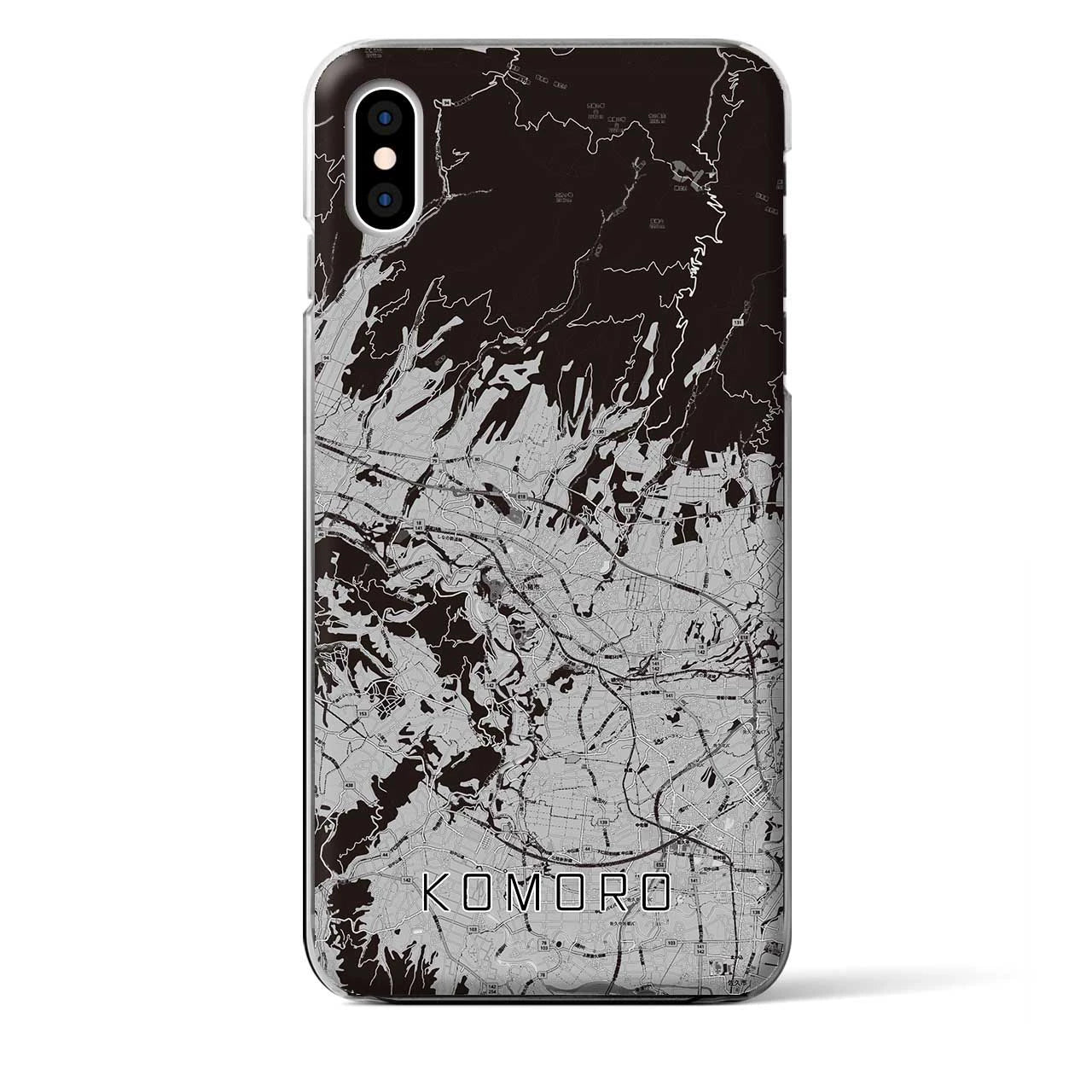 【小諸(長野県)】地図柄iPhoneケース(クリアタイプ)