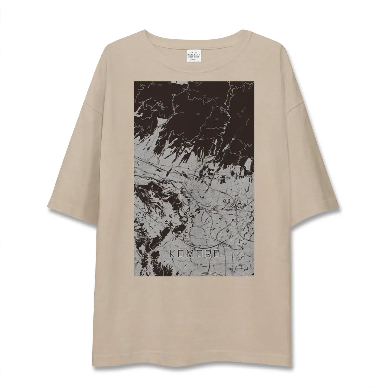 【小諸(長野県)】地図柄ビッグシルエットTシャツ
