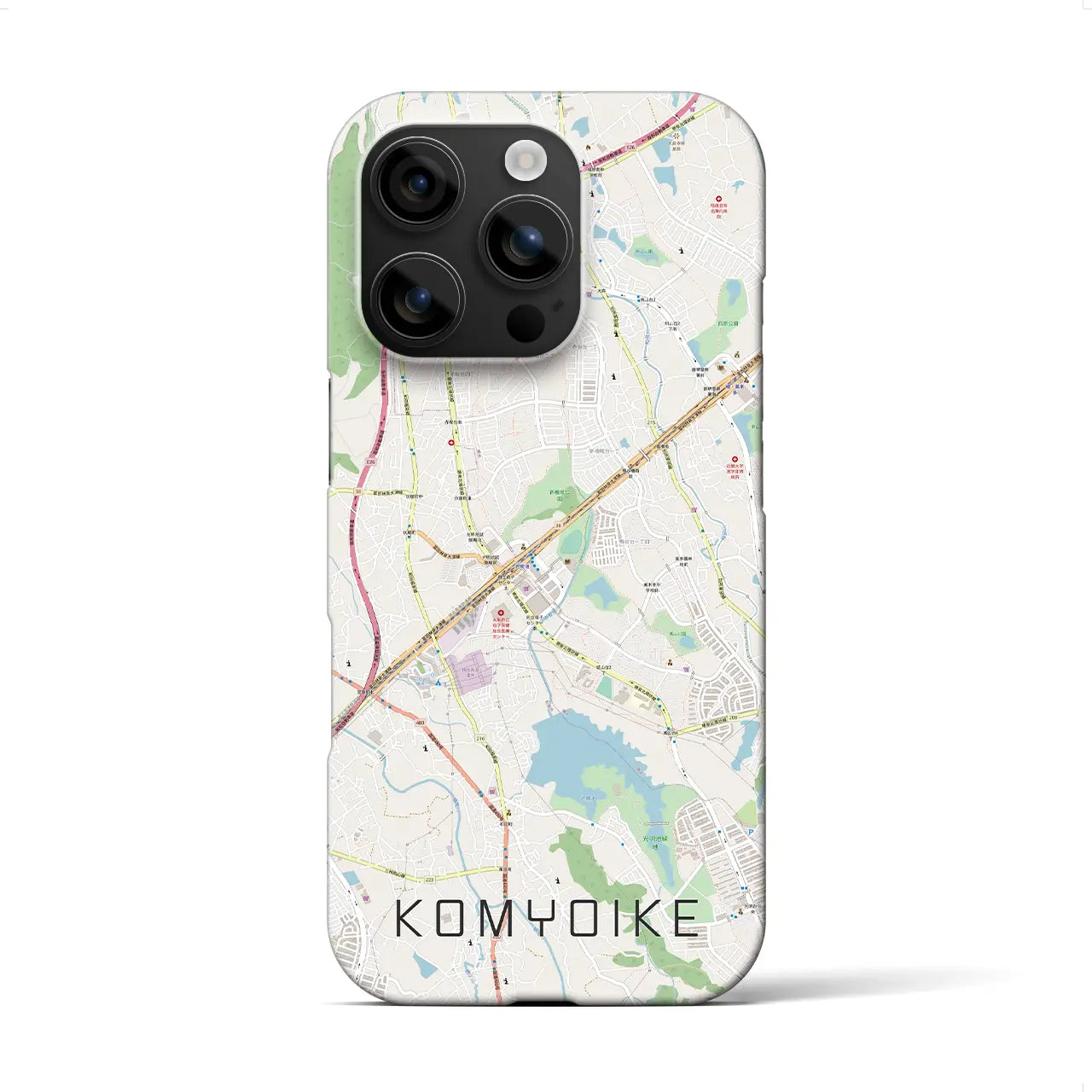 【光明池(大阪府)】地図柄iPhoneケース(バックカバータイプ)