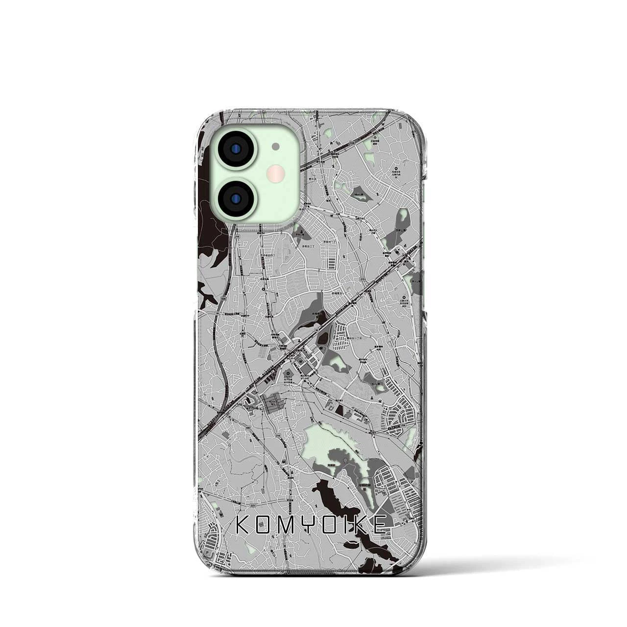 【光明池(大阪府)】地図柄iPhoneケース(クリアタイプ)