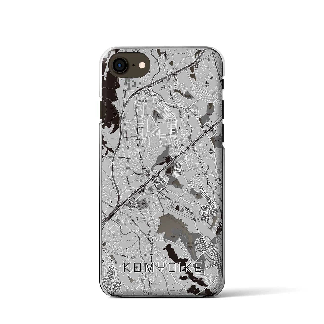 【光明池(大阪府)】地図柄iPhoneケース(クリアタイプ)