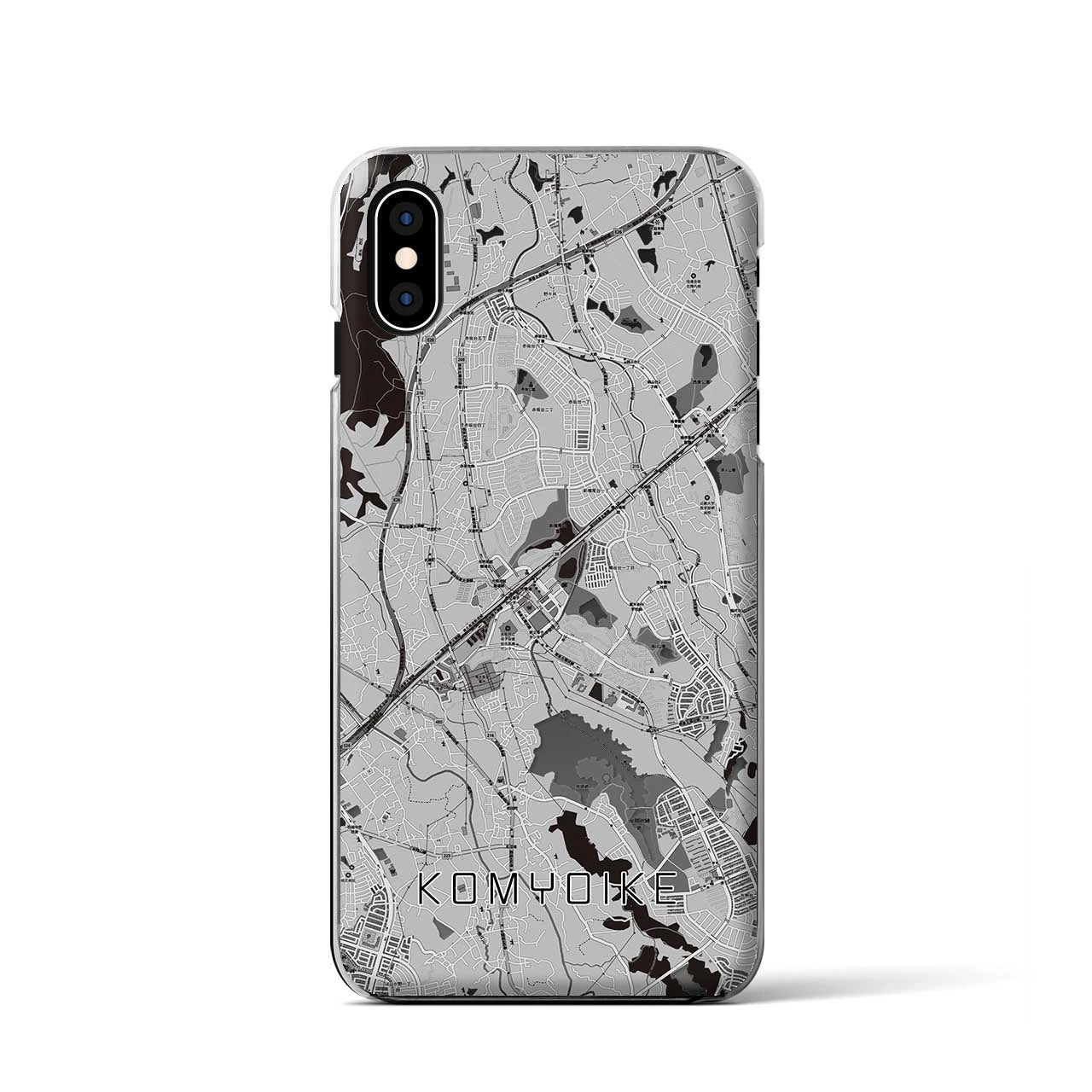 【光明池(大阪府)】地図柄iPhoneケース(クリアタイプ)