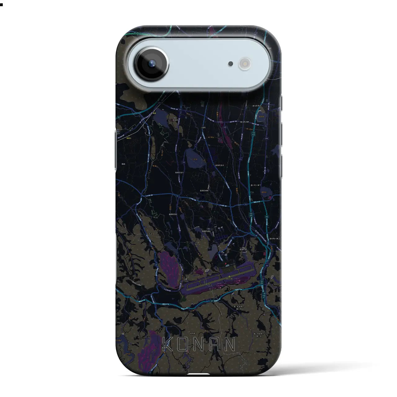 【香南(香川県)】地図柄iPhoneケース(バックカバータイプ)